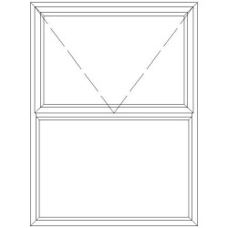 Window Aluminium 900W x 1200H mm Kenzo 38mm Superior PT912 Charcoal