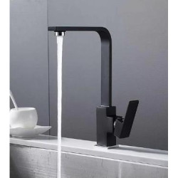 Sink Mixer Exel Black L Shaped Square W:23cm  H:34cm base 5cm