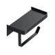 Paper Holder& phone Shelf Black