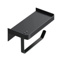 Paper Holder& phone Shelf Black