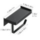 Paper Holder& phone Shelf Black