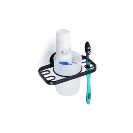 Tumbler Holder & Toothbrush Holder Black