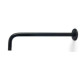 Shower Arm Round Black 350mm