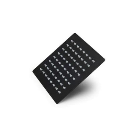 Shower Rose 150mm Square Black