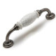 Door Handle Crete Antique Pewter128mm