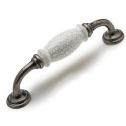 Door Handle Crete Antique Pewter128mm