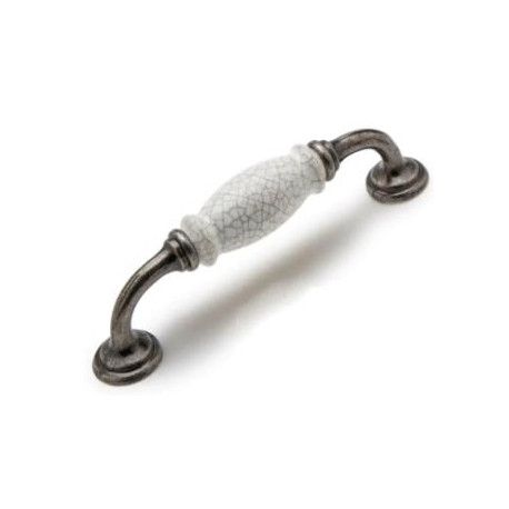 Door Handle Crete Antique Pewter128mm
