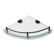 Glass Shelf Shower Corners Stainless Steel 240mm x 240mm x 6mm