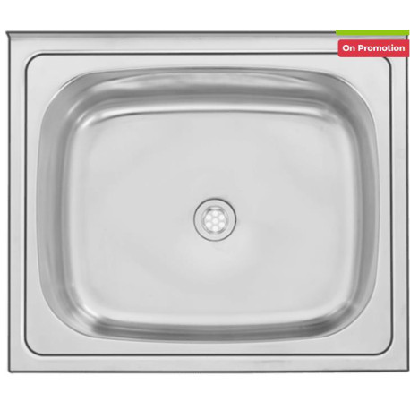 Wash TroughSit On wall Mounted 600 x500 - 40mm waste Depth 230mm