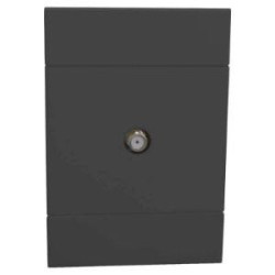 Veti 2 Socket Sattelite 100 x 500 Charcoal 2VC132