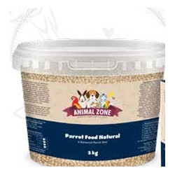 Parrot food natural 3 Kg Tub