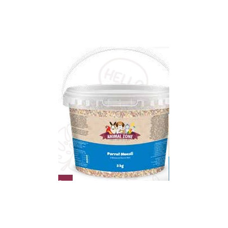 Bird Food Parrot Muesli 3Kg Tub - Animal Zone
