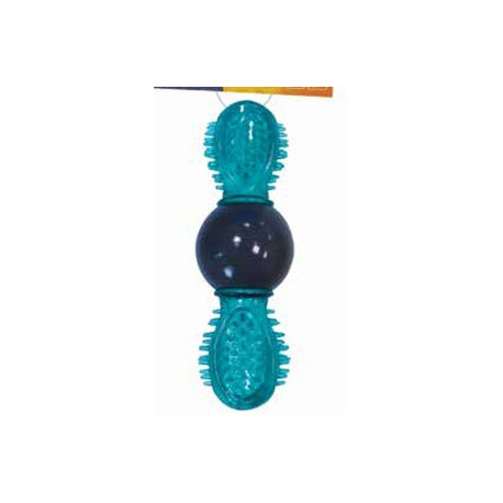 Dog Toy Uranus - Treat Dispenser and Rubber Toy - Blue 16,5 x 6 x 6 cm