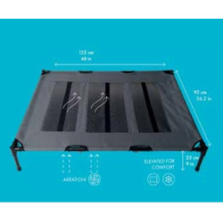 Elevated pet bed - medium 76 x 61 x 18 cm