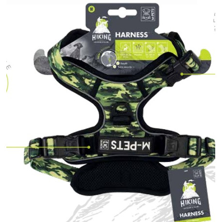 Dog Hiking Harness Camo Large - M-Pets