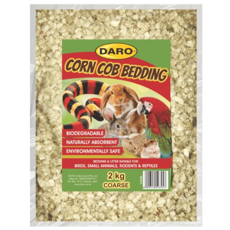 Corn Cob Bedding 2Kg (Coarse) - Hamsters, Birds, Small Animals