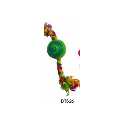 Dog Toy Ball W/Rope