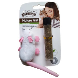 CAT TOY MOUSE W/CATNIP REFILL