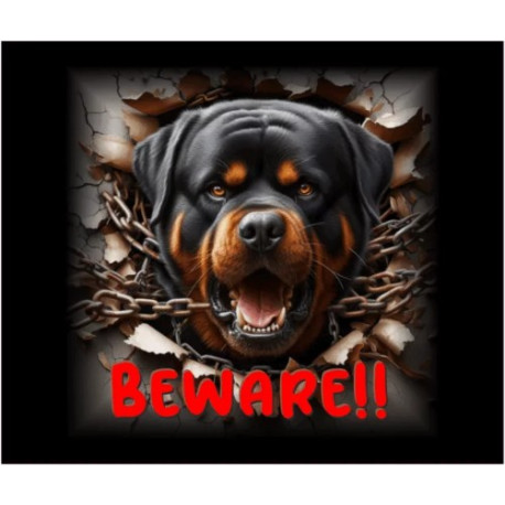 Dog Sign – Superdog Rottweiler  2
