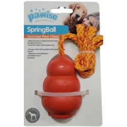 Dog Toy Pawise Spring Ball On Rope