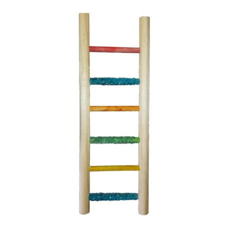 BirdLadder Cockatiel 6 Step Wood
