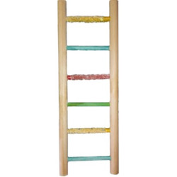 BirdLadder Budgie 6 Step Wood