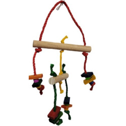 Natural Sekelbos & Rope Swing Large - 42cm