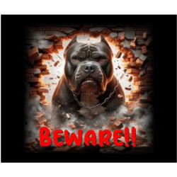 Dog Sign - Superdog Pit Bull 1