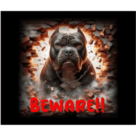 Dog Sign - Superdog Pit Bull 1