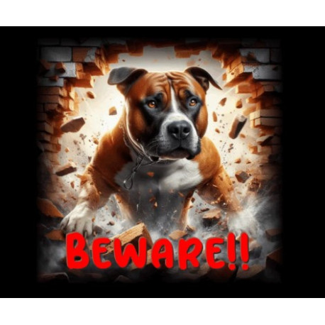 DOG SIGN – SUPERDOG STAFFY  1