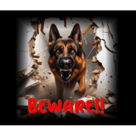 DOG SIGN – SUPERDOG ALSATION  1