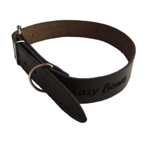 Collar Leather Brown  - 22x660mm