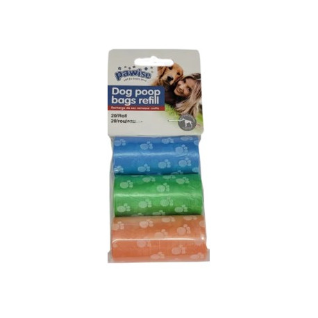 Poop Bag Refill 3 Rolls / 20