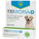 Triworm-D Green Large Dog 4 Tablets 20kg To 40kg Dogs Deworming Treatment