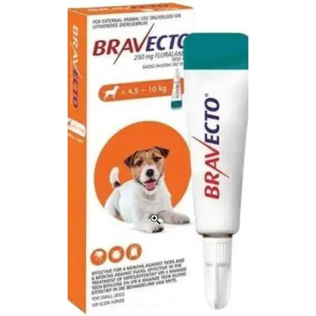 Bravecto Spot-On Dog (Small 4.5-10Kg) Orange