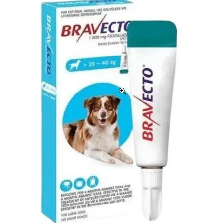 Bravecto Spot-On Dog (Large) 20-40Kg Light Blue