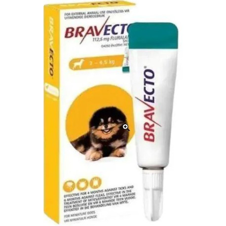 Bravecto Spot-On Dog Xs 2.4 - 5Kg Gold
