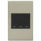 Veti 3 Series 3 Lever 1 Way Switch - Graphite/Titanium (100 x 50mm)