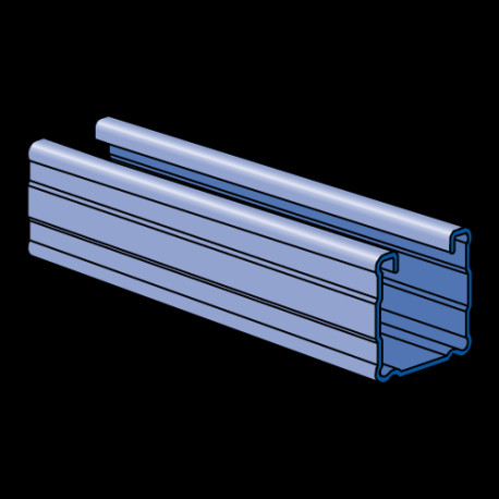P2000 x 6m Slotted Channel 1.6mm PG Solar Strut 2000PGST