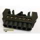 Busbar 6 Way Black Din Mount Busbar