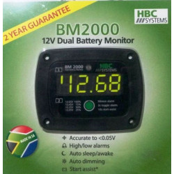 Hbc Dual Battery Monitor - Flush Mount