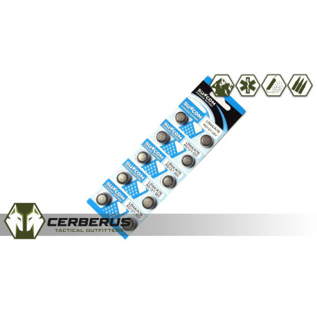 PKCell AG13 LR44 SR44 L1154 357 A76 Alkaline Button Cell Batteries (PACK OF 10)