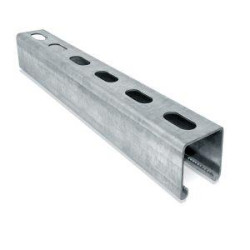 Solar Strut Hot Dipped Pre-Galvanized 2.5mm slotted 40x40 - 6M