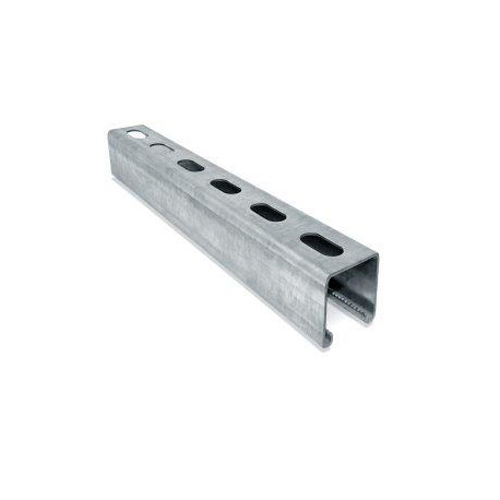 Solar Strut Hot Dipped Pre-Galvanized 2.5mm slotted 40x40 - 6M