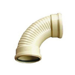 PVCc Ug Bend Plain Ribbed 1/4 C110Sbp 110 x 90