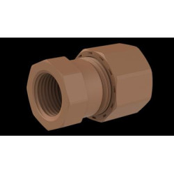 Unitwist Female Coupler CxFI 15mm X 1/2"
