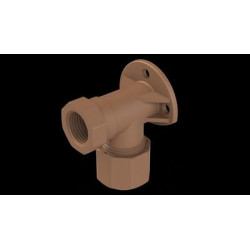 Unitwist Wall Plate Elbow Cxfi 15mm X 1/2"