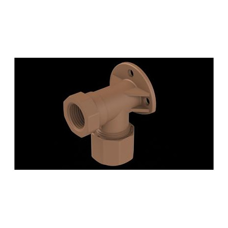 Unitwist Wall Plate Elbow Cxfi 15mm X 1/2"