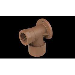 Unitwist Wall Plate Elbow Cxfi 22mm X 3/4"