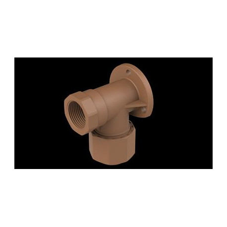 Unitwist Wall Plate Elbow Cxfi 22mm X 3/4"
